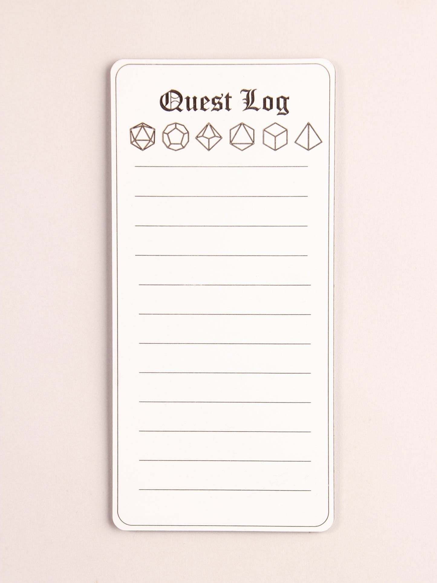 Quest Log Dry Erase Magnet