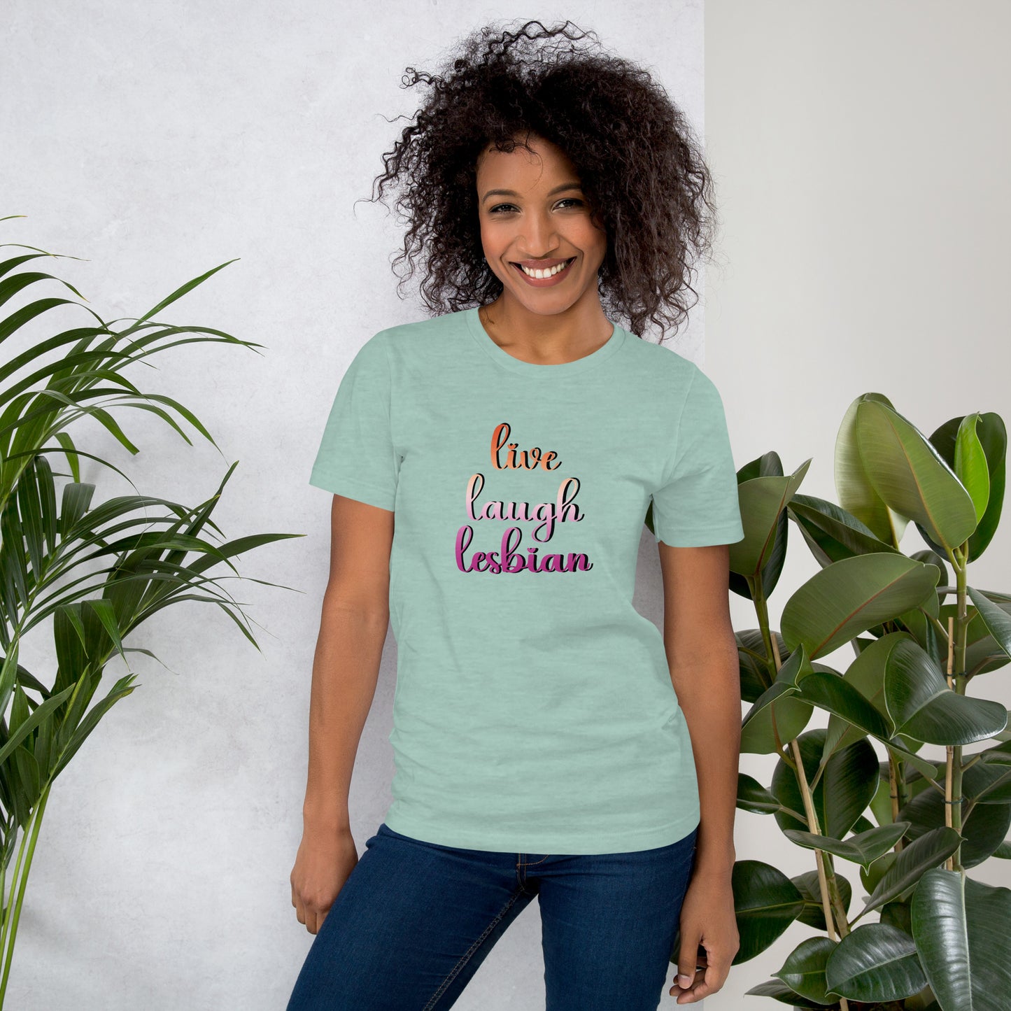 Live Laugh Lesbian T Shirt