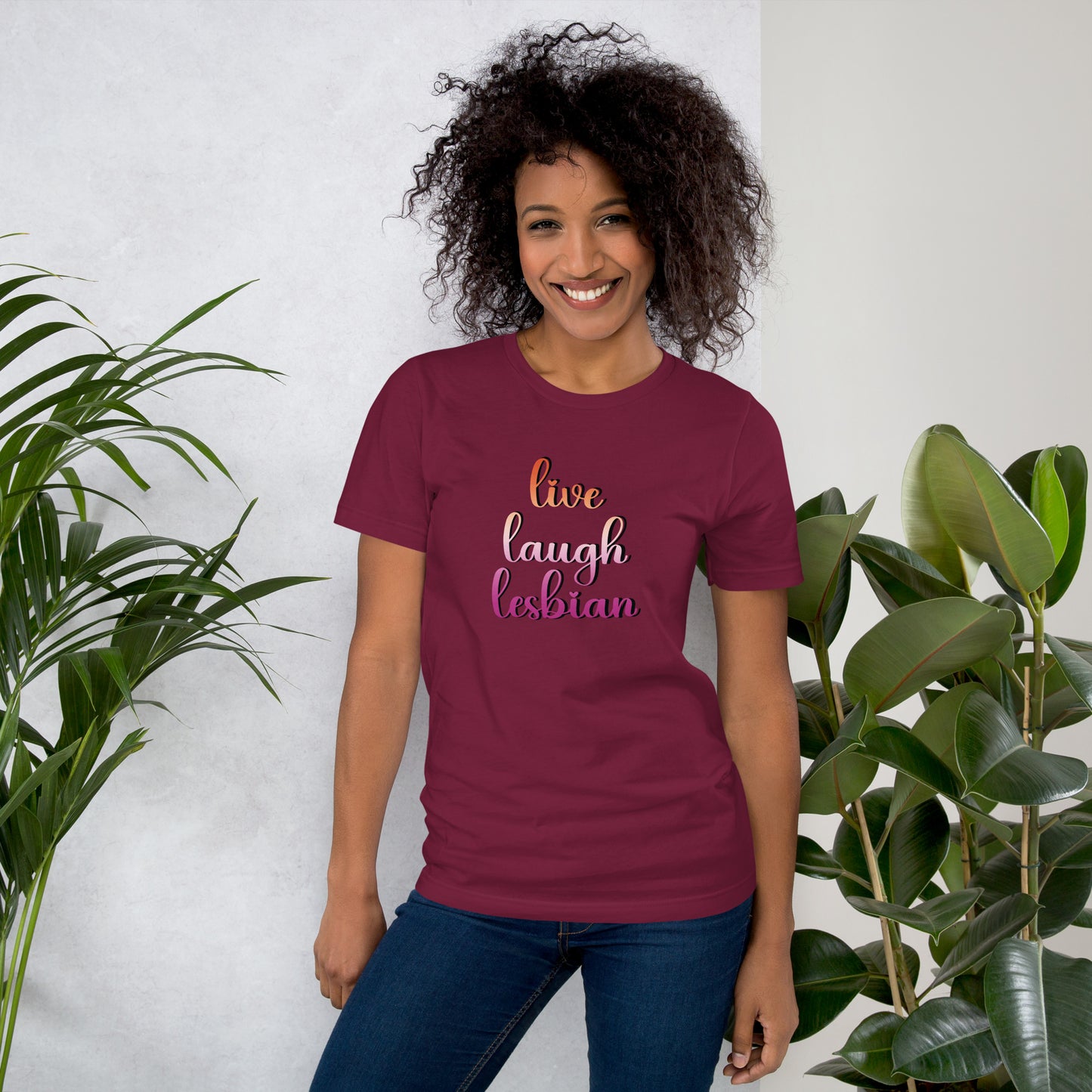 Live Laugh Lesbian T Shirt