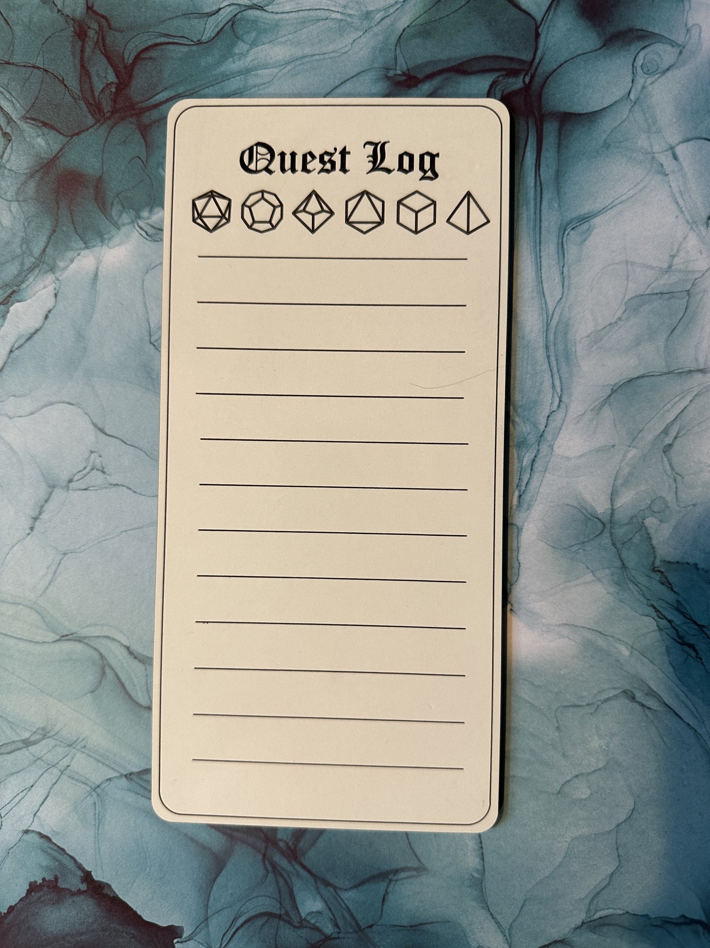 Quest Log Dry Erase Magnet