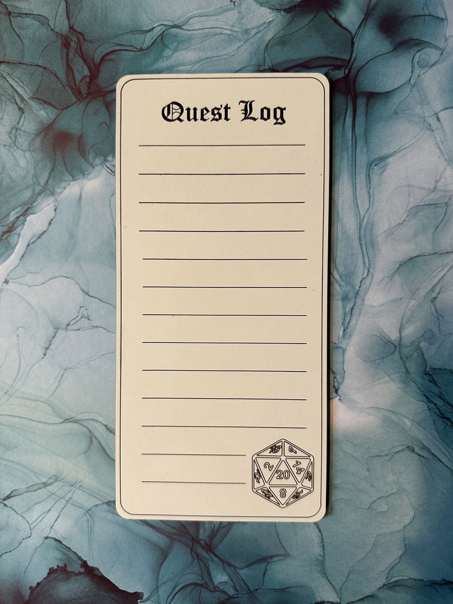 Quest Log Dry Erase Magnet
