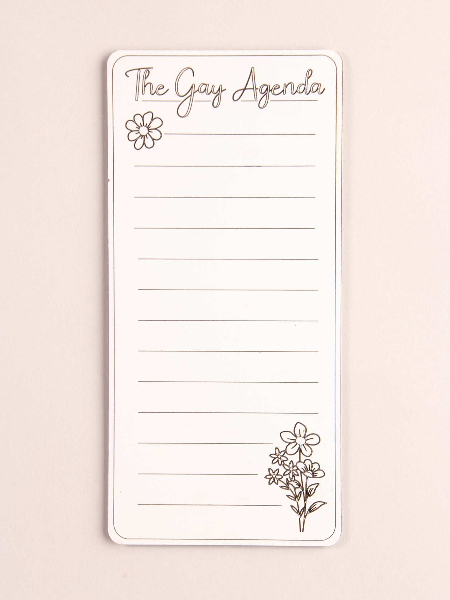 The Gay Agenda Dry Erase Magnet