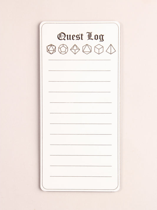 Quest Log Dry Erase Magnet
