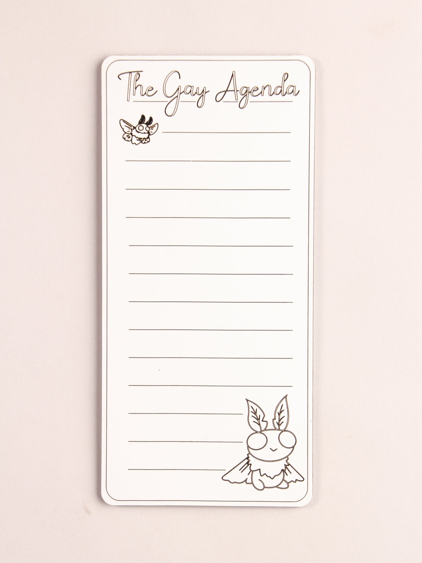 The Gay Agenda Dry Erase Magnet