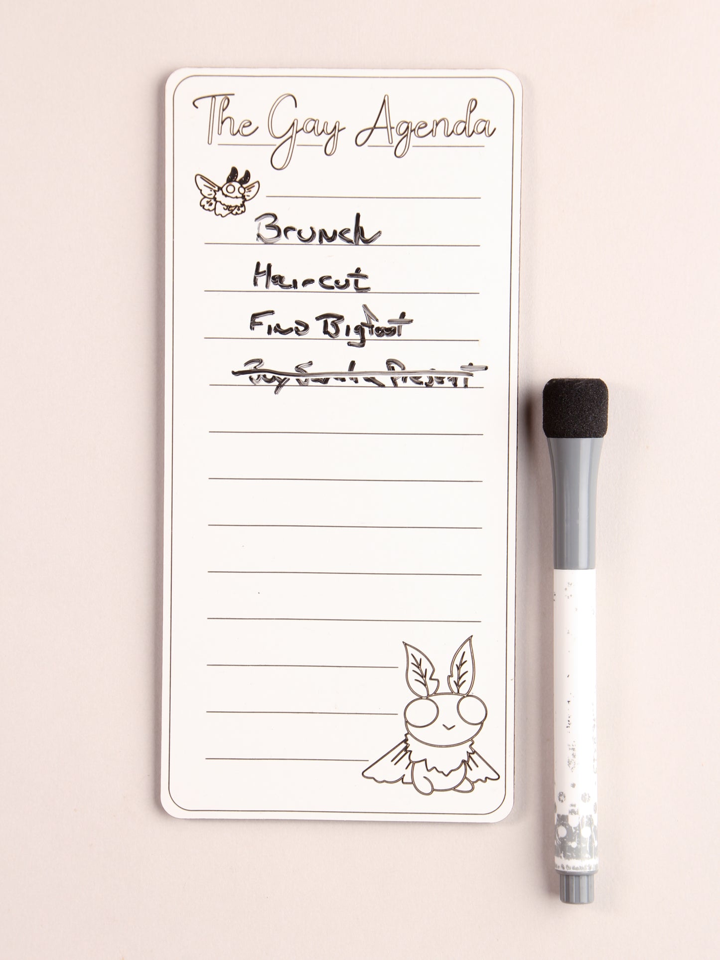 The Gay Agenda Dry Erase Magnet