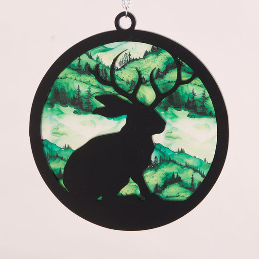 Jackalope Suncatcher