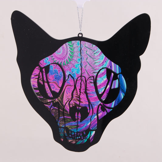 Cat Skull Suncatcher