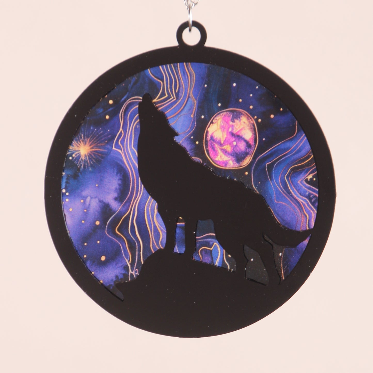 Howling Wolf Suncatcher