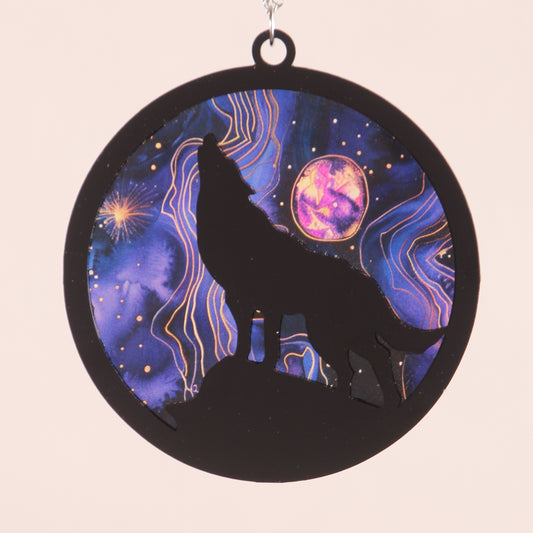 Howling Wolf Suncatcher
