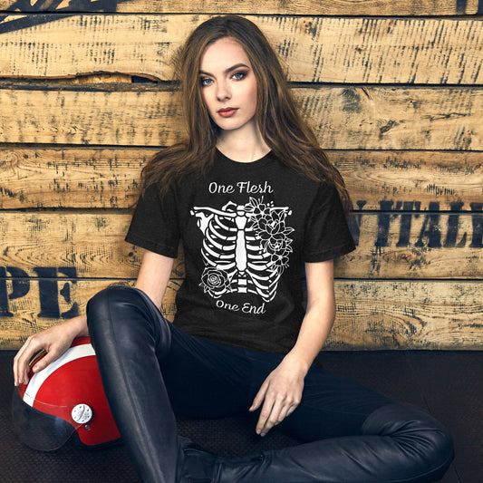 One Flesh One End Ribcage - Locked Tomb Inspired T Shirt