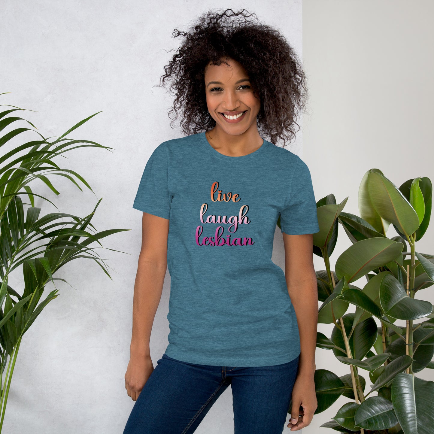 Live Laugh Lesbian T Shirt