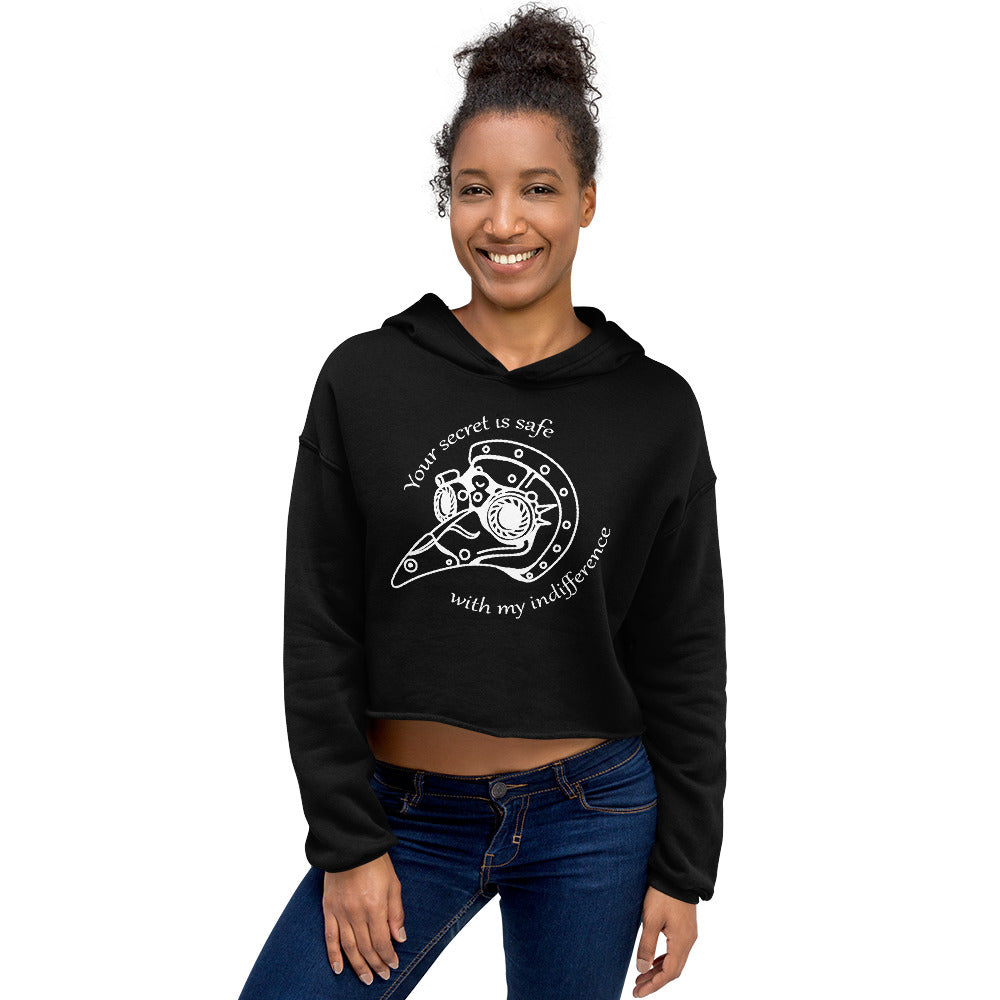 Your Secret is Safe With My Indifference - Critical Roel Percy DeRolo Inspired Cropped Hoodie