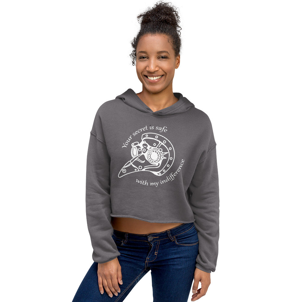 Your Secret is Safe With My Indifference - Critical Roel Percy DeRolo Inspired Cropped Hoodie